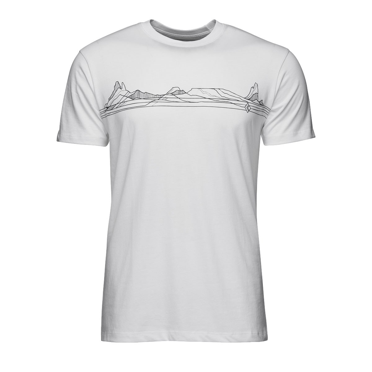 Triko Black Diamond Desert Lines SS Tee white Black Diamond 10025169 L-11
