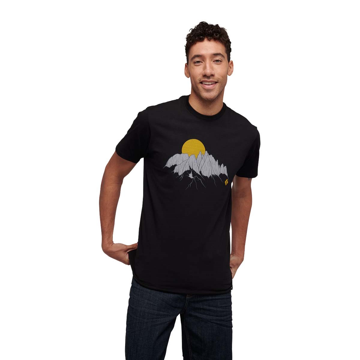 Triko Black Diamond Minarets SS Tee black Black Diamond 10021697 L-11