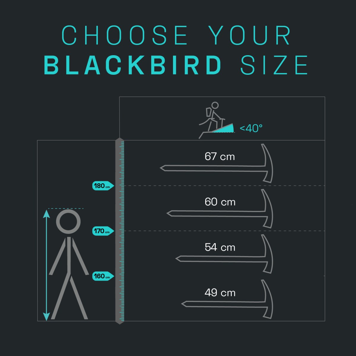 Cepín Blue Ice Blackbird Ice Axe Blue Ice 10021480 L-11