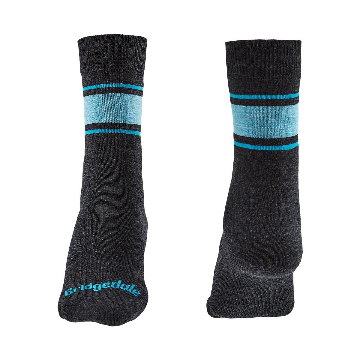 Ponožky Bridgedale Everyday Ultralight MP Boot W dark grey/blue Bridgedale 10017733 L-11