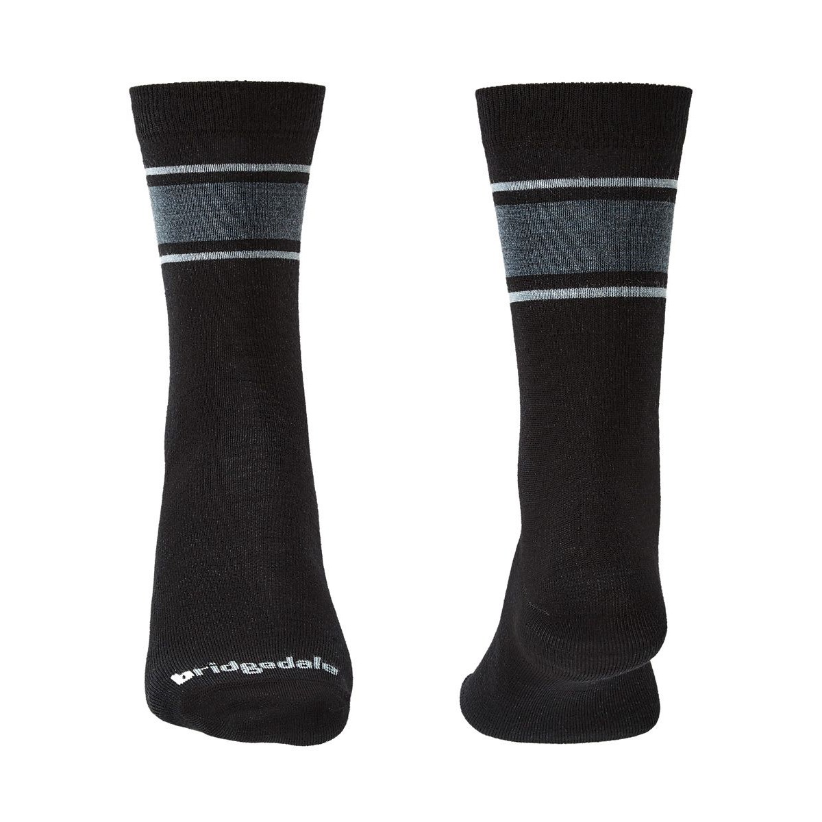 Ponožky Bridgedale Everyday Ultralight MP Boot black/light grey Bridgedale 10017732 L-11