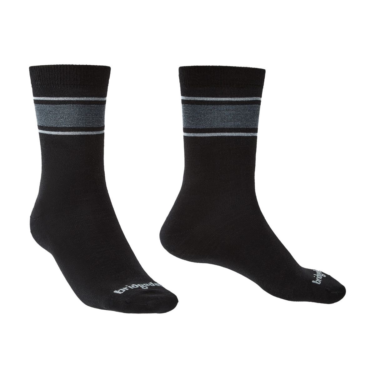 Ponožky Bridgedale Everyday Ultralight MP Boot black/light grey Bridgedale 10017732 L-11