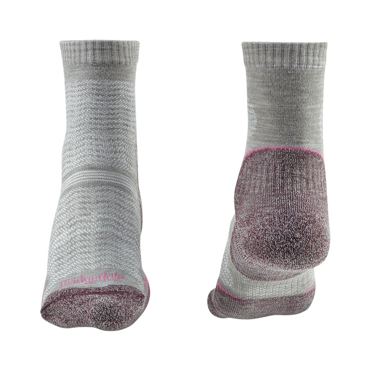 Ponožky Bridgedale Hike UltraLight T2 MP Crew W aubergine Bridgedale 10017746 L-11