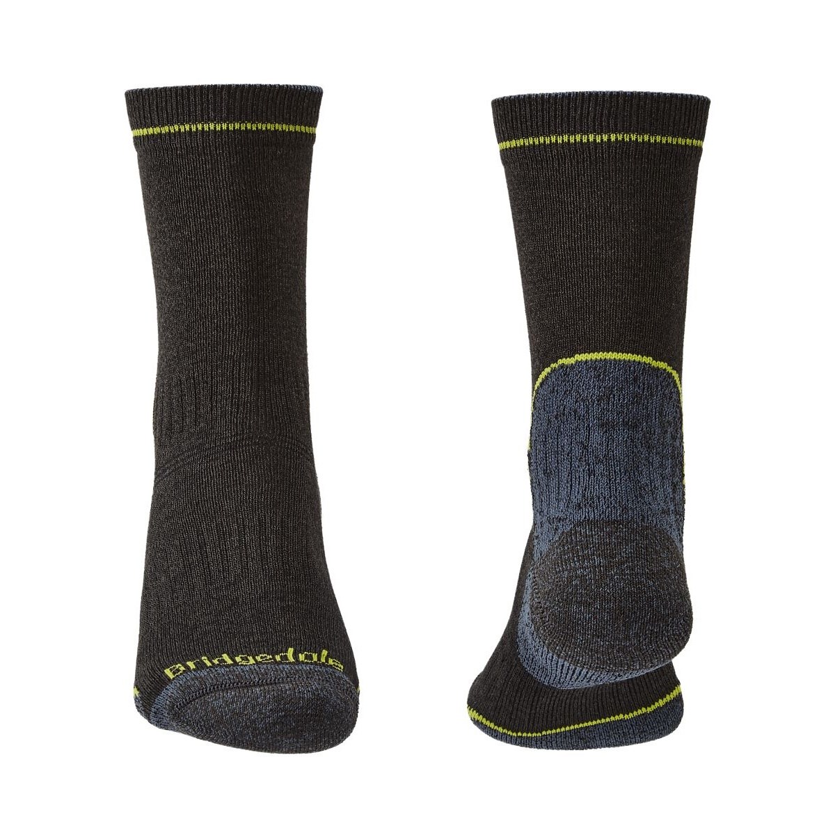Ponožky Bridgedale Hike Lightweight T2 CP Boot black/lime Bridgedale 10017739 L-11