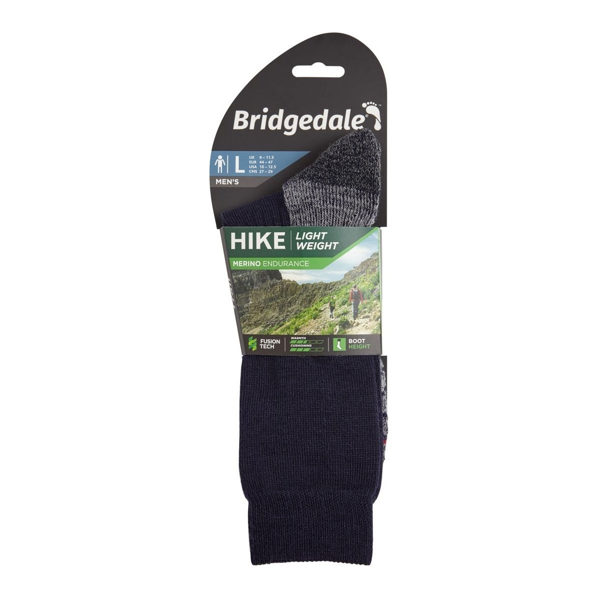 Ponožky Bridgedale Hike Lightweight MP Boot navy/grey Bridgedale 10024507 L-11