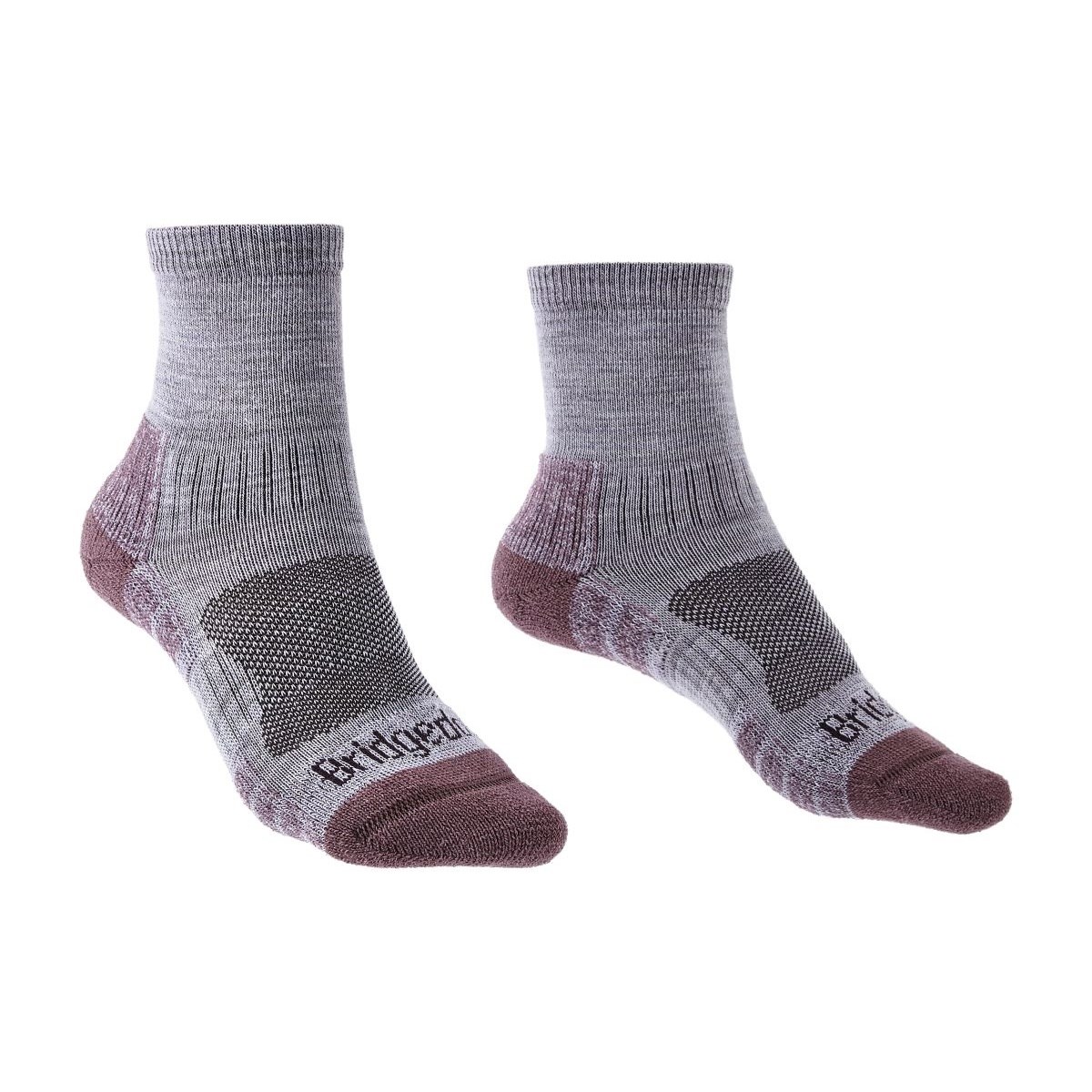 Ponožky Bridgedale Hike Lightweight MP Ankle W heather/damson Bridgedale 10024504 L-11