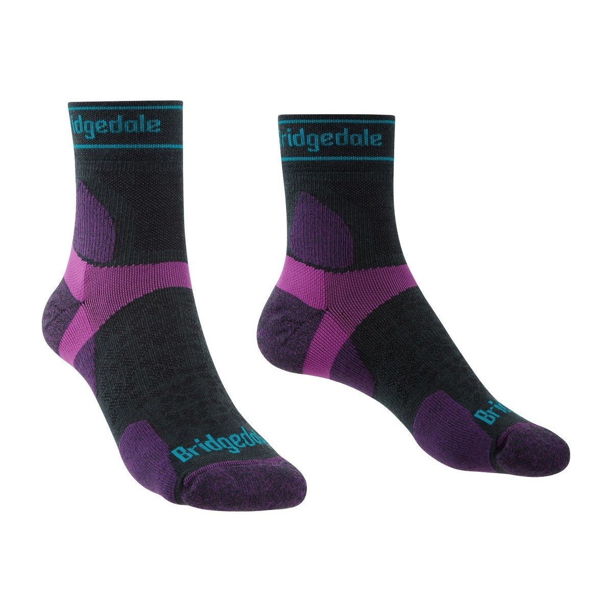 Ponožky Bridgedale Trail Run Ultra Light T2 MS 3/4 Crew W damson Bridgedale 10017751 L-11
