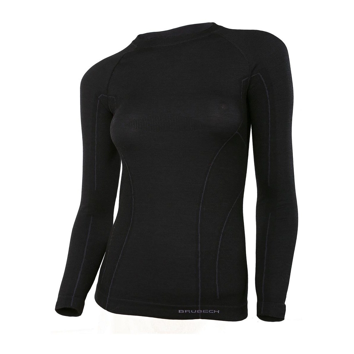 Triko Brubeck Active Wool Long Sleeve Shirt W black Brubeck 10017534 L-11