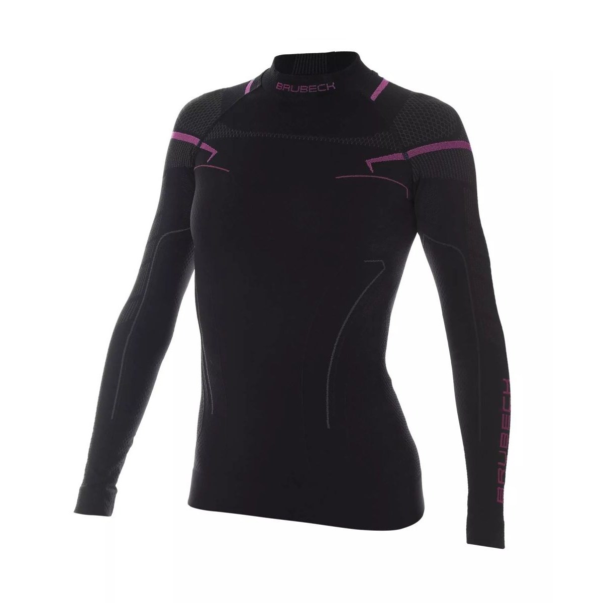 Triko Brubeck Thermo Sweatshirt W black/pink Brubeck 10025350 L-11