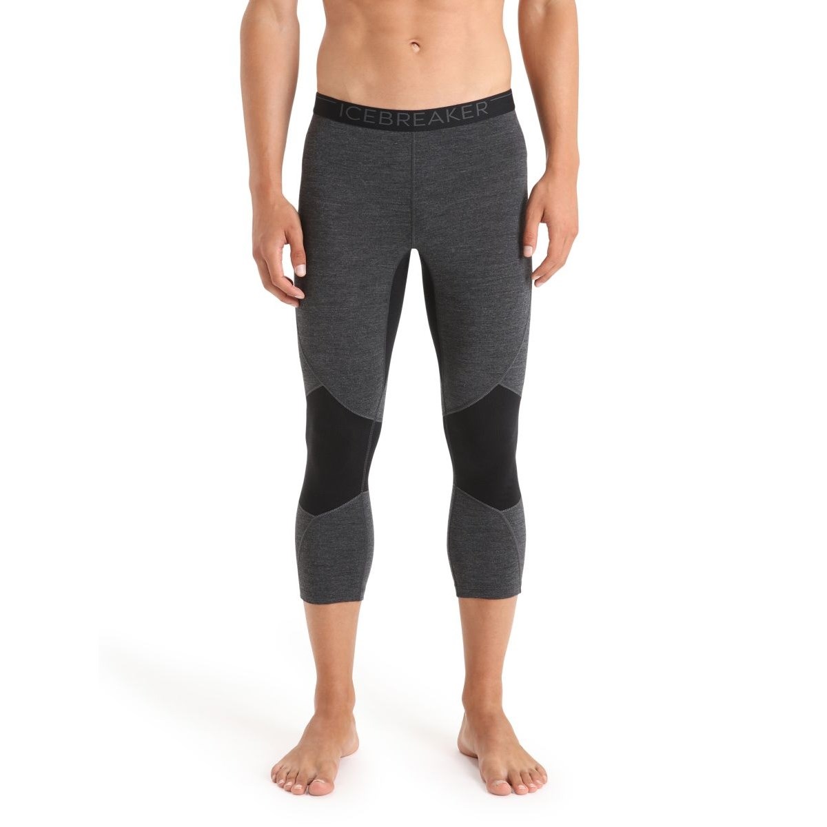 Spodky Icebreaker Mens Zone Legless 260 jet hthr/black Icebreaker 10025546 L-11