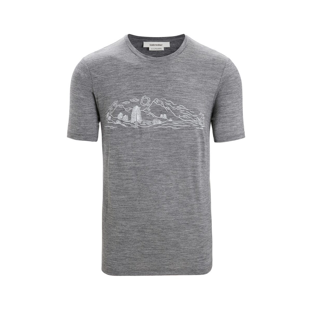Triko Icebreaker Tech Lite II SS Tee Nature Sprint gritstone hrhr Icebreaker 10025582 L-11