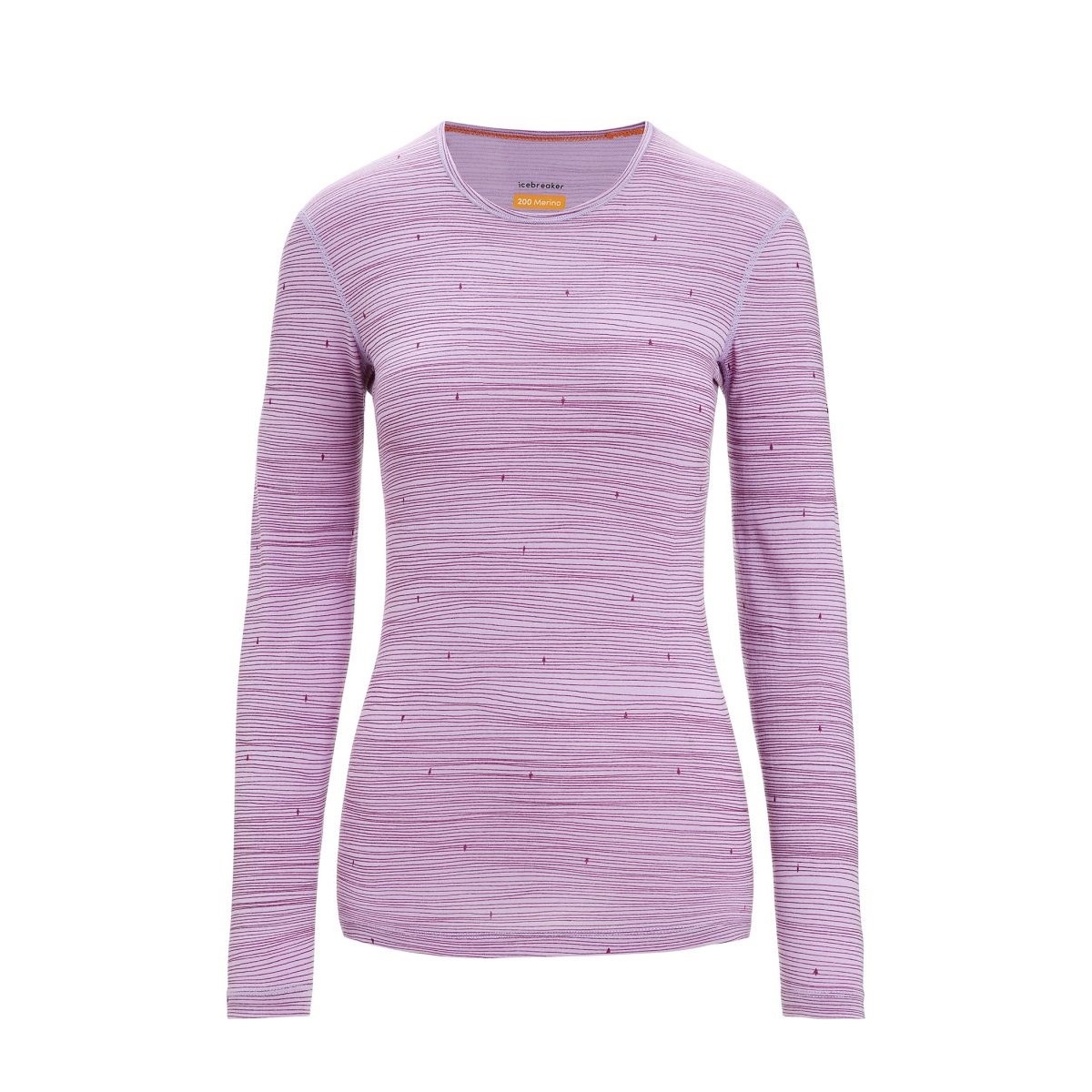 Triko Icebreaker Oasis LS Crw Ski W purple gaze/go berry Icebreaker 10025562 L-11