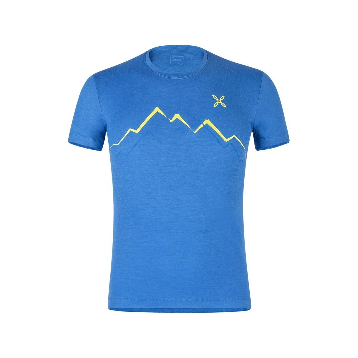 Triko Montura Merino Skyline T-shirt sky blue/lime green Montura 10024207 L-11