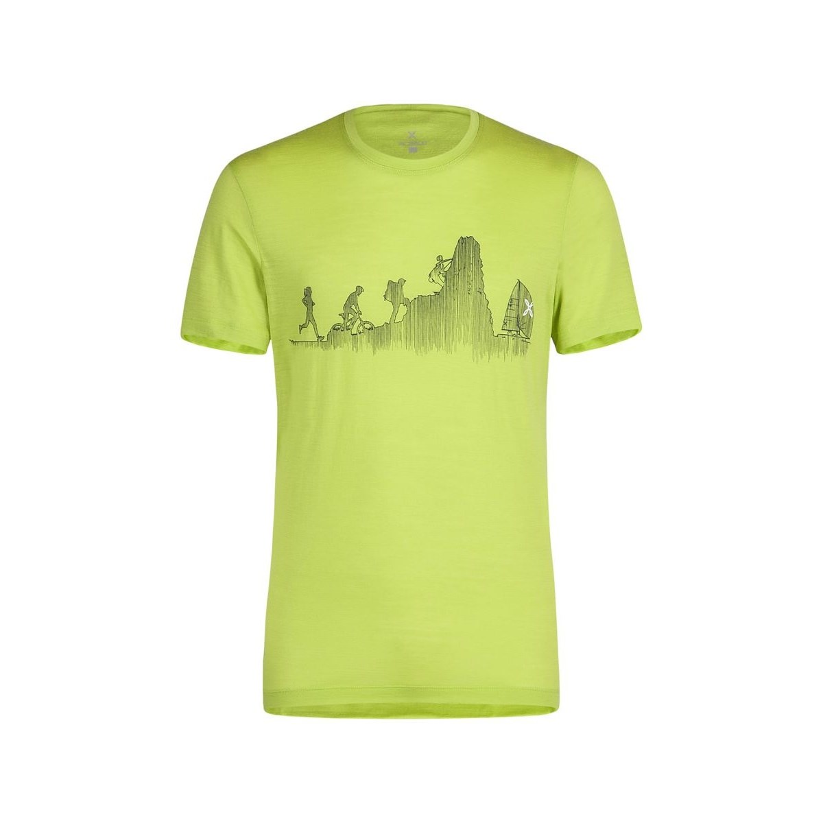 Triko Montura Sporty Wool T-shirt lime green Montura 10017800 L-11