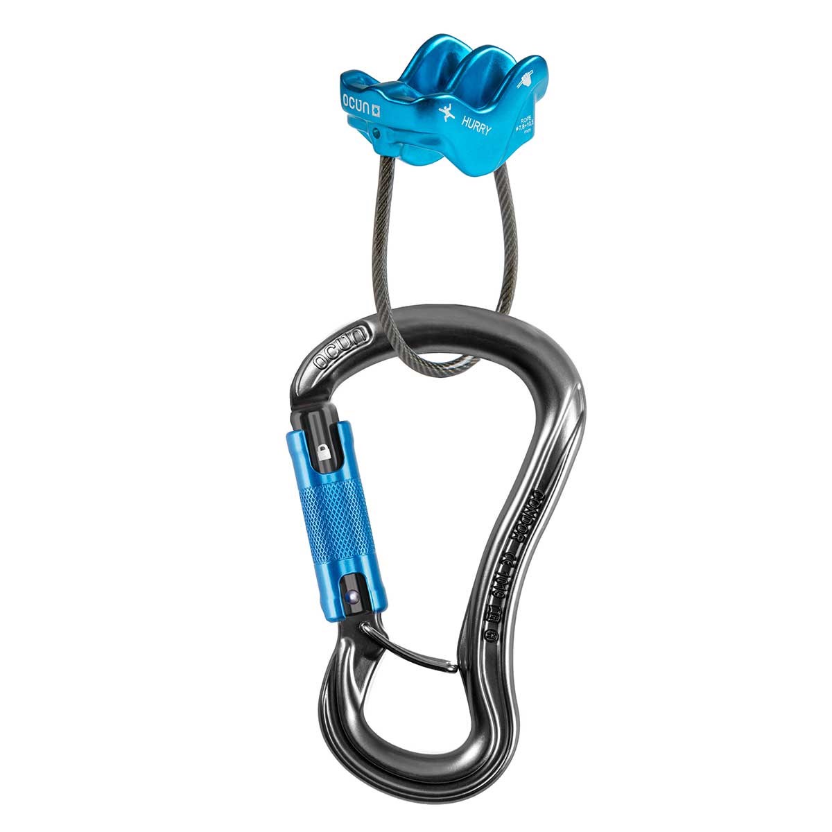 Set jistící Ocún Belay set Hurry / Condor triple antracit/blue Ocún 10011389 L-11