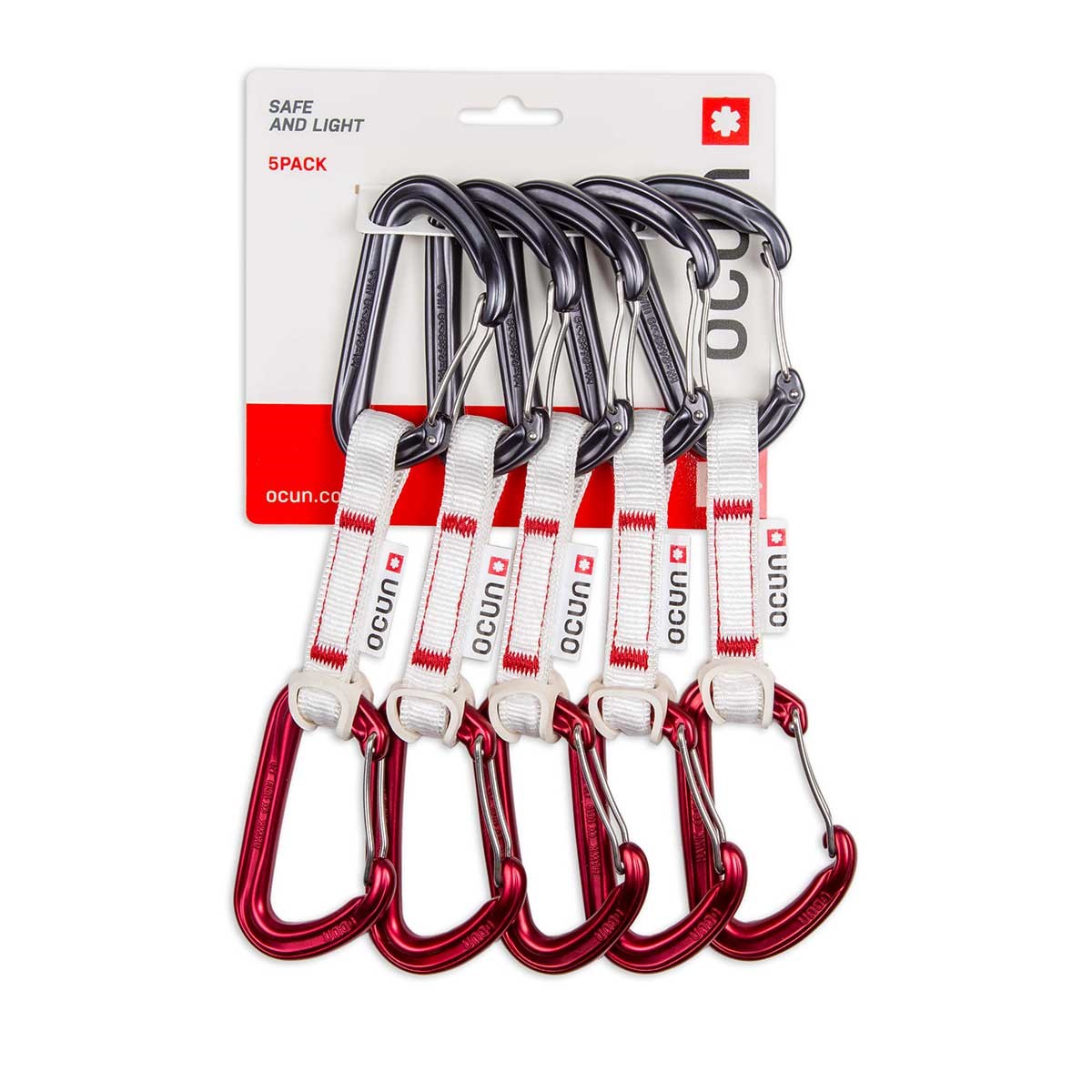 Expreska Ocún Hawk QD Wire BIO-DYN-RING 15 5-pack 10cm red Ocún 10023347 L-11