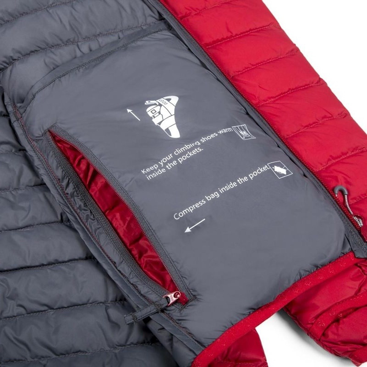 Bunda Ocún Tsunami Eco Jacket red scarlet/iron gate Ocún 10032022 L-11