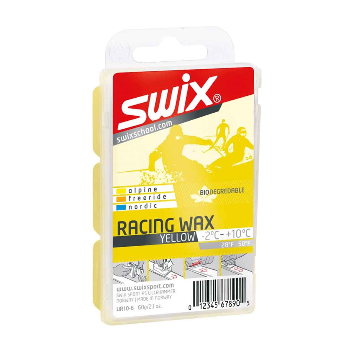 Vosk Swix Racing Wax -2°C/+10°C 60g yelllow Swix 10015836 L-11