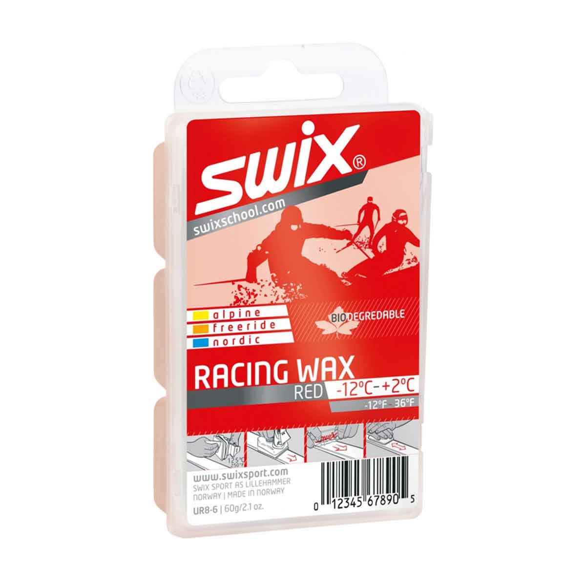 Vosk Swix Racing Wax -10°C/+2°C 60g red Swix 10015837 L-11