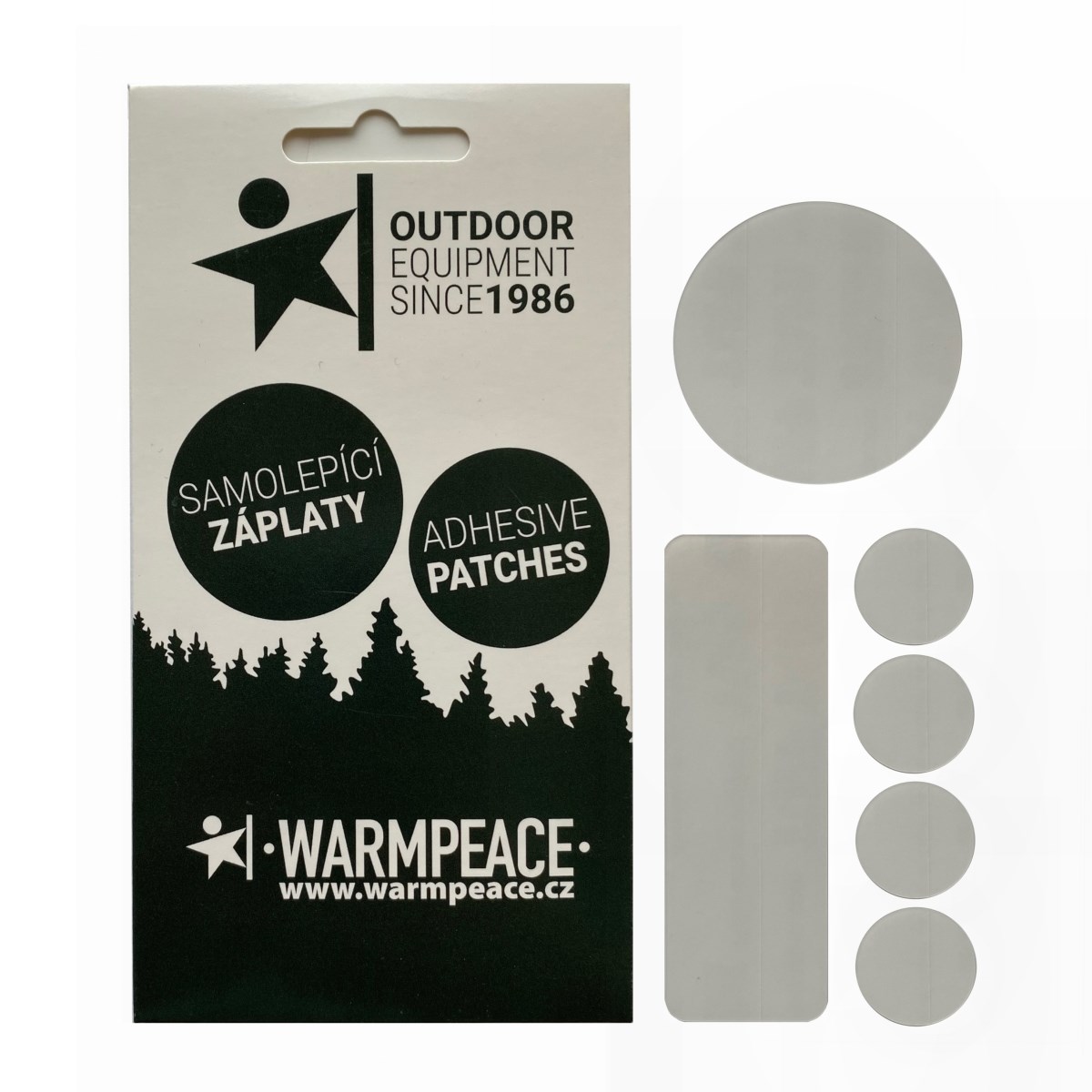 Záplaty Warmpeace Záplaty samolepící (6 ks) mix transparentní Warmpeace 10015876 L-11
