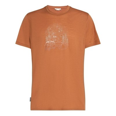 Triko Icebreaker Tech Lite SS Tee Van Camp dusty clay