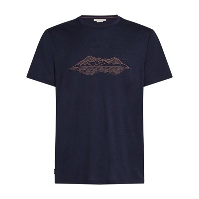 Triko Icebreaker Tech Lite SS Tee Pukaki Reflected midnight navy
