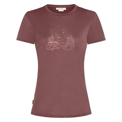 Triko Icebreaker Tech Lite SS Tee Van Camp W carob