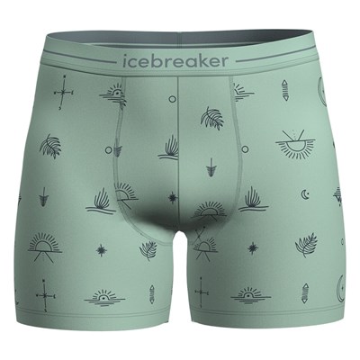 Boxerky Icebreaker Anatomica Boxers Explore mint/aop