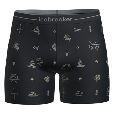 Boxerky Icebreaker Anatomica Boxers Explore black/aop