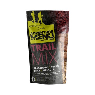 Sušená směs Adventure Menu Trail Mix - brusinka, krůtí jerky, vlašské ořechy 100g