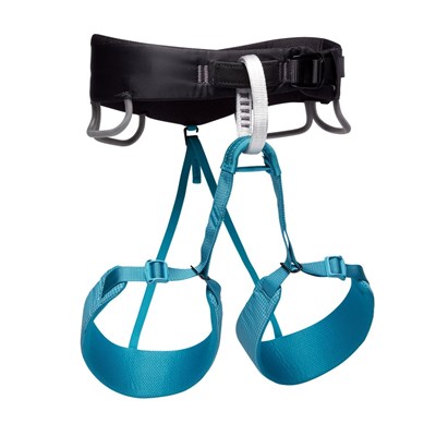 Sedací úvazek Black Diamond Momentum Harness W aqua verde