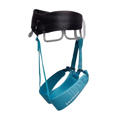 Sedací úvazek Black Diamond Momentum Harness W aqua verde