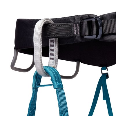 Sedací úvazek Black Diamond Momentum Harness W aqua verde