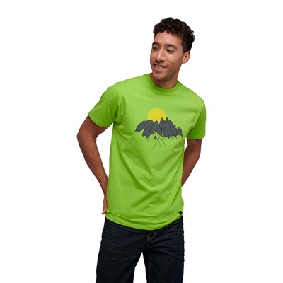 Triko Black Diamond Minarets SS Tee lime green