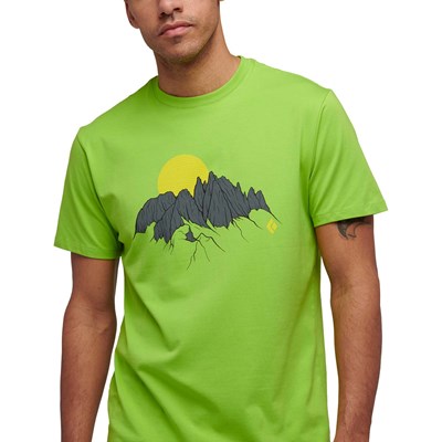 Triko Black Diamond Minarets SS Tee lime green