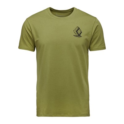 Triko Black Diamond Boulder SS Tee camp green