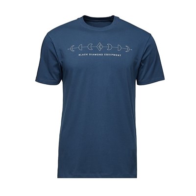 Triko Black Diamond BD Icon Full Moon SS Tee ink blue