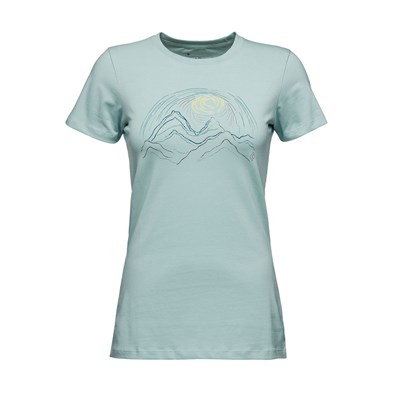 Triko Black Diamond Summit Scribble SS Tee W ice blue