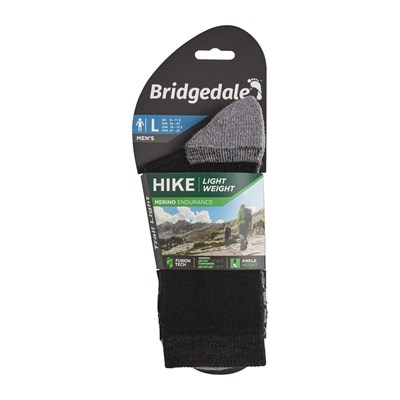 Ponožky Bridgedale Hike Lightweight MP Ankle black/silver