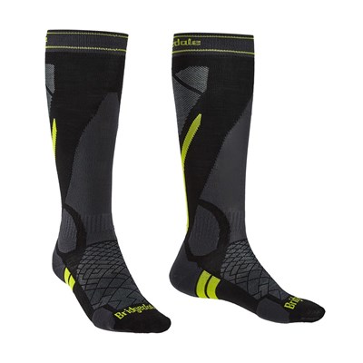Podkolenky Bridgedale Ski Lightweight MP Over Calf black/lime