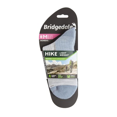 Ponožky Bridgedale Hike Lightweight MP Ankle W grey/smoky blue
