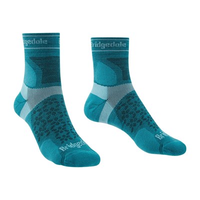 Ponožky Bridgedale Trail Run Ultra Light T2 MS 3/4 Crew W teal