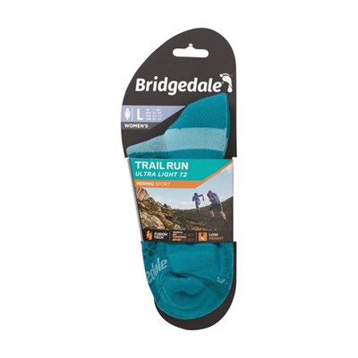 Ponožky Bridgedale Trail Run Ultra Light T2 MS Low W teal