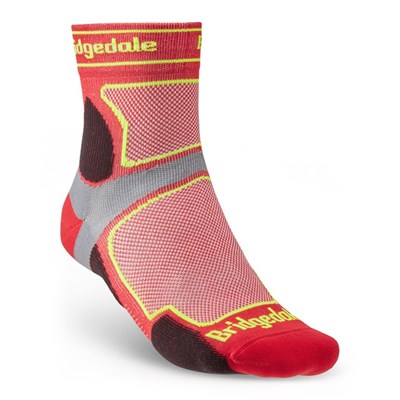 Ponožky Bridgedale Trail Run Ultra Light T2 CS 3/4 Crew red