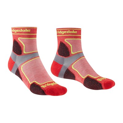 Ponožky Bridgedale Trail Run Ultra Light T2 CS 3/4 Crew red
