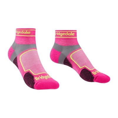 Ponožky Bridgedale Trail Run Ultra Light T2 CS Low W pink