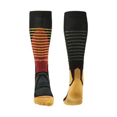 Podkolenky Bridgedale Ski Midweight ME Over Calf black/gold