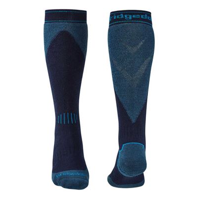 Podkolenky Bridgedale Ski Midweight Plus MP Over Calf navy/steel