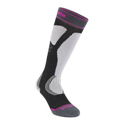 Podkolenky Bridgedale Ski Easy On ME Over Calf W black/light grey