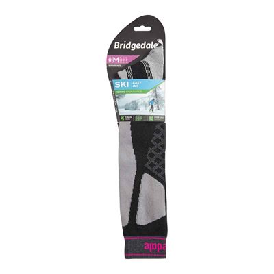 Podkolenky Bridgedale Ski Easy On ME Over Calf W black/light grey